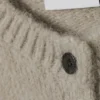 Soft Slim Fit Wool Blend Cardigan – Light Mole