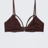 Soft Strap Triangle Bra – Burgundy