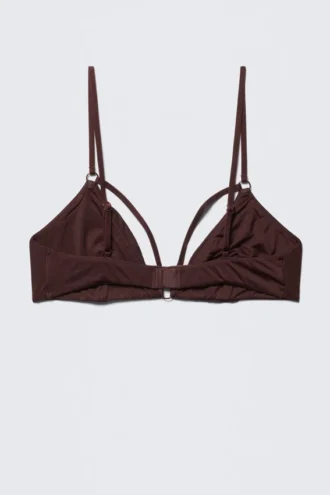 Soft Strap Triangle Bra – Burgundy