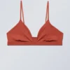 Soft Triangle Bralette – Rust