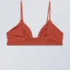 Soft Triangle Bralette – Rust