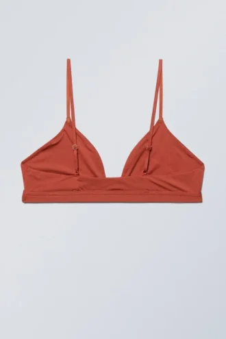 Soft Triangle Bralette – Rust