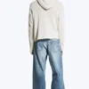 Solar Loose Wide Leg Unisex Jeans – Blue Horses – Medium Blue