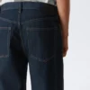 Solar Loose Wide Leg Unisex Jeans – Blue Rinse – Dark Blue