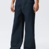 Solar Loose Wide Leg Unisex Jeans – Blue Rinse – Dark Blue