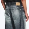 Solar Loose Wide Leg Unisex Jeans – Laser Board Blue – Medium Blue