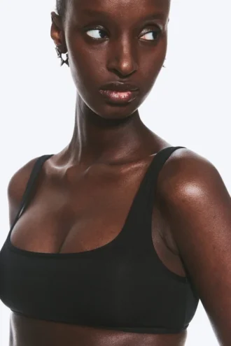Soul Micro Scooped Soft Bra – Black