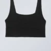 Soul Scoop Neck Soft Bra – Black