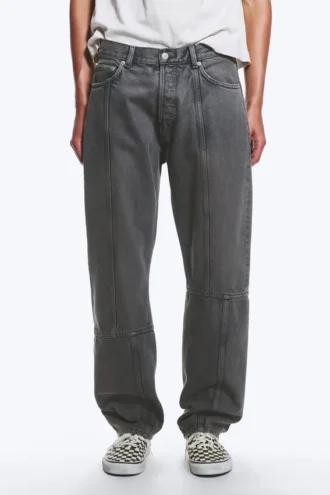 Space Cut Relaxed Straight Jeans – Volcano Blue – Medium Blue