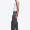Space Cut Relaxed Straight Jeans – Volcano Blue – Medium Blue