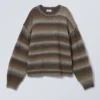 Space Dye Knitted Sweater – Brown Space Dye