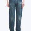 Space Mid Rise Relaxed Straight Dart Jeans – Spotted Blue – Dark Blue