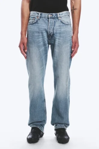 Space Mid Rise Relaxed Straight Jeans – Blue Stream – Medium Blue