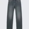 Space Mid Rise Relaxed Straight Jeans – Kourtney Blue – Dark Blue