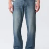 Space Mid Rise Relaxed Straight Jeans – Radio Blue – Medium Blue
