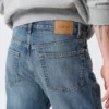 Space Mid Rise Relaxed Straight Jeans – Radio Blue – Medium Blue