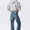 Space Mid Rise Relaxed Straight Jeans – Radio Blue – Medium Blue