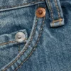Space Relaxed Mid-Thigh Denim Shorts – Radio Blue – Medium Blue
