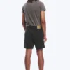 Space Relaxed Mid-Thigh Denim Shorts – Tuned Black – Black