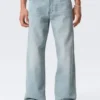 Sphere Low Rise Loose Straight Jeans – Aeon Blue – Light Blue