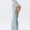 Sphere Low Rise Loose Straight Jeans – Aeon Blue – Light Blue