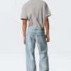 Sphere Low Rise Loose Straight Jeans – Aeon Blue – Light Blue