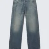 Sphere Low Rise Loose Straight Jeans – Baltic Blue – Dark Blue