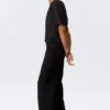 Sphere Low Rise Loose Straight Jeans – Black Rinse – Black