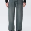 Sphere Low Rise Loose Straight Jeans – Blue One – Dark Blue