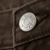 Spice Low Rise Fold-Up Twill Trousers – Dark Brown