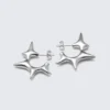 Spiky Hoop Earrings – Silver-Coloured