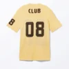 Sporty Mini T-Shirt Dress – Light Yellow & Brown