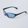 Sporty Oval Sunglasses – Soft Blue