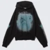 Square Loose Fit Graphic Hoodie – Black – Dragon