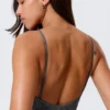 Square Neck Printed Swimsuit – Dark Grey – Alligator Print
