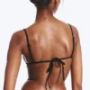 Square Neck Strappy Bikini Top – Black