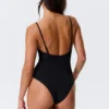Square-Neck Swimsuit – Black