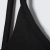 Square-Neck Swimsuit – Black