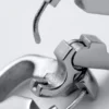 Stainless Steel Chain-Link Hoop Earrings – Silver
