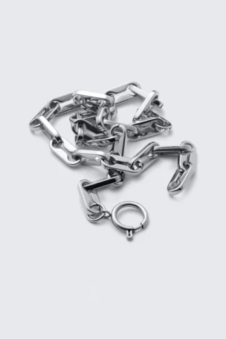 Stainless Steel Chain Necklace – Silver