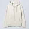 Standard Midweight Zip Hoodie – Light Grey