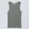 Standard Tank Top – Dusty Khaki