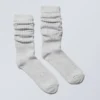 State Slouch Socks – Grey Melange