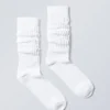 State Slouch Socks – White