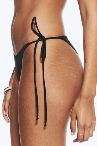 Strappy Bikini Bottoms – Black