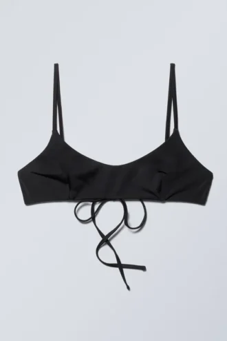 Strappy Bikini Top – Black