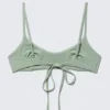 Strappy Bikini Top – Light Green