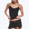 Strappy Laced Camisole – Black