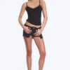 Strappy Laced Camisole – Black