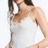 Strappy Laced Camisole – Light Dusty Grey Melange
